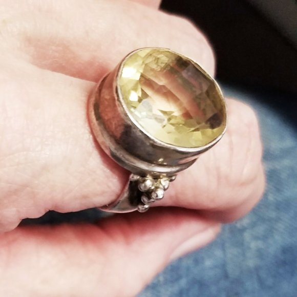 💛💛HOST PICK 🎁🎀  CITRINE Gem Cocktail Ring - Picture 2 of 4